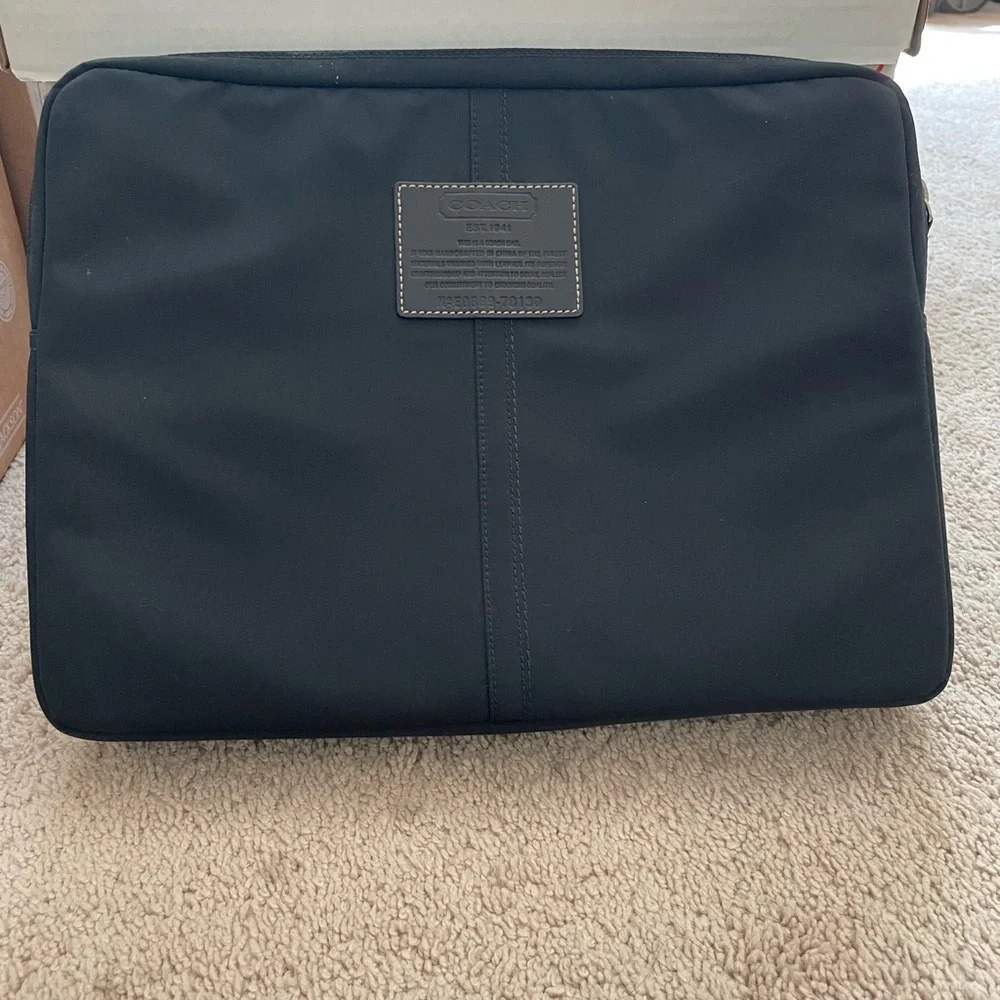 Coach Black Nylon Laptop Bag - Picture 2 of 4